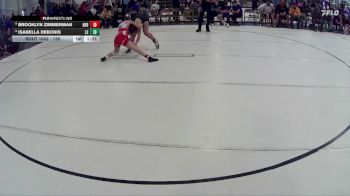 135 lbs Champ. Round 1 - Isabella Debonis, Lincoln Southeast vs Brooklyn Zimmerman, Nebraska