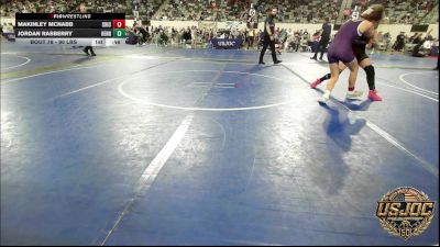 90 lbs Consi Of 4 - MaKinley McNabb, Chickasha Youth Wrestling vs Jordan Rasberry, Henryetta Knights Wrestling Club