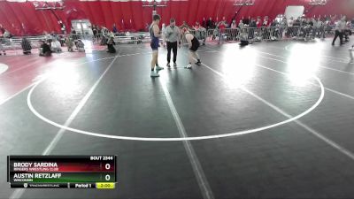 215 lbs Semifinal - Austin Retzlaff, Wisconsin vs Brody Sardina, Ringers Wrestling Club