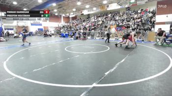 175 lbs Champ. Round 2 - Finnian Hannegan, JSerra Catholic vs Preston Holtzman, Huntington Beach