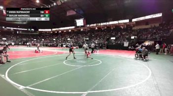 128 lbs Cons. Round 2 - Owen Rufenacht, TOM2 vs Taylor Hatherill, BKV1