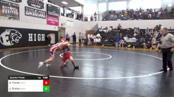 106 lbs Quarterfinal - Gavin Funck, Annville Cleona vs Jacob Greiss, Brandywine Heights