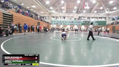 126 lbs Quarterfinal - Keoni Bumanglag, Granite Hills (El Cajon) vs Jeremy Whitehead, San Marcos