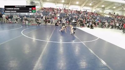 57 lbs Cons. Round 3 - Connor Sears, Sanderson Wrestling Academy vs Owen Childs, Champions Wrestling Club