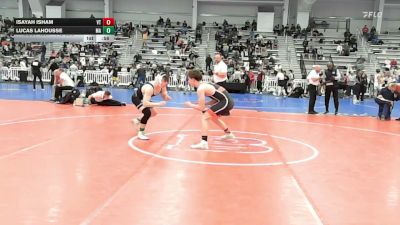 145 lbs Consi Of 64 #1 - Isayah Isham, VT vs Lucas Lahousse, MA