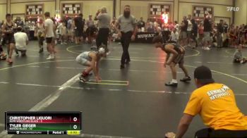 75 lbs Round 4 (6 Team) - Tyler Gieger, M2TCNJ Black vs Christopher Liguori, Elite Wrestling Black