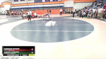157 lbs Champ. Round 2 - Rhenzo Augusto, Elmhurst University vs Harrison Konder, North Central (IL)