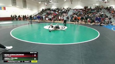 132 lbs Cons. Round 2 - Drew Collins, Cheyenne East vs Noah Goraczkowski, Wind River