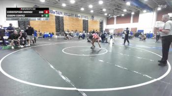 120 lbs Champ. Round 2 - Joseph Cortez, Victor Valley vs Christopher Jimenez, Downey