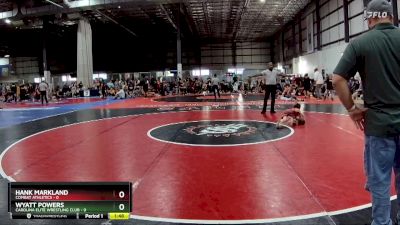 50 lbs Semifinals (4 Team) - Wyatt Powers, CAROLINA ELITE WRESTLING CLUB vs Hank Markland, COMBAT ATHLETICS