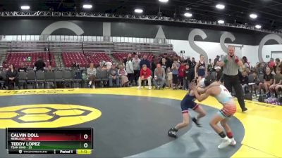 55 lbs Semis & 1st Wrestleback (8 Team) - Calvin Doll, Rebellion vs Teddy Lopez, Team Ohio