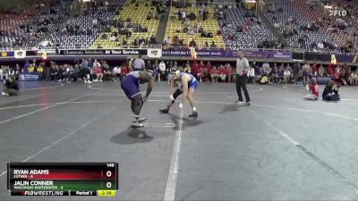 149 lbs Quarters & 1st Wb (16 Team) - Jalin Conner, Wisconsin-Whitewater vs Ryan Adams, Luther