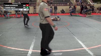 65_B lbs Consi Of 16 #2 - Drake Schussler, Chartiers-Houston vs Tanner Welch, Upper Perkiomen