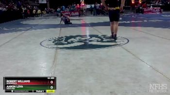4A 285 lbs Champ. Round 1 - Aaron Loya, Highland vs Robert Williams, Bloomfield