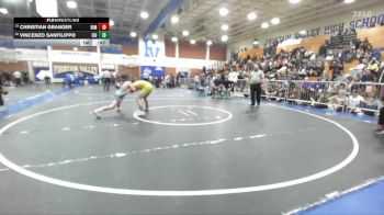 138 lbs Cons. Round 5 - Vincenzo Sanfilippo, Edison vs Christian Granger, Rim Of The World