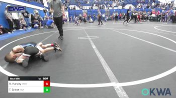 52 lbs Consi Of 8 #2 - Rock Harvey, Standfast OKC vs Teller Crane, Shelton Wrestling Academy