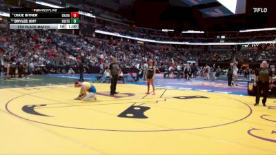 G155-4A 5th Place Match - Brylee Shy, Custer County Girls vs Dixie Bitner, County Line Girls