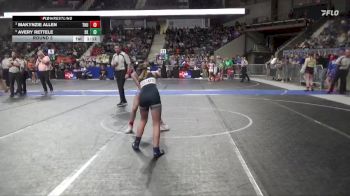 85 lbs Round 3 - Makynzie Allen, Thunderbird vs Avery Rettele, Sabetha Kids