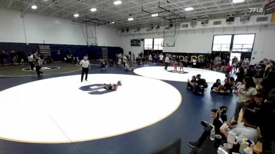 40-43 lbs Cons. Semi - Waylon Guizar, Powerline Wrestling vs Natalia Caldera, Eastvale Elite