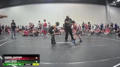 84 lbs Round 6 (10 Team) - Gabriel Martinez, Georgia United Blue vs Caden Biggs, Pedraza Wrestling