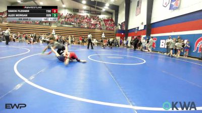 64 lbs Rr Rnd 2 - Simon Flesner, Team Tulsa Wrestling Club vs Alex Morgan, Fort Gibson Youth Wrestling