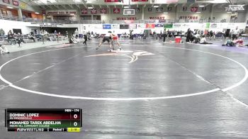 174 lbs Quarterfinal - Dominic Lopez, SIU Edwardsville vs Mohamed Tarek Abdelhady, Indian Hill Community College
