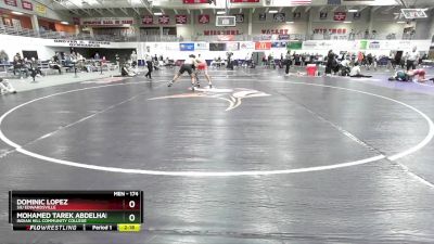 174 lbs Quarterfinal - Dominic Lopez, SIU Edwardsville vs Mohamed Tarek Abdelhady, Indian Hill Community College