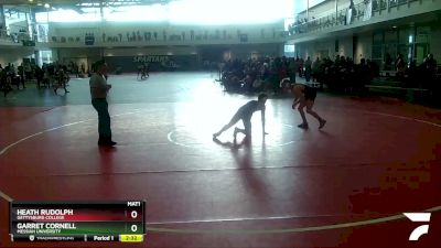 157 lbs Cons. Round 2 - Garret Cornell, Messiah University vs Heath Rudolph, Gettysburg College