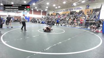 165 lbs 3rd Place Match - Sebastian Garcia, Junipero Serra vs Cross Rodriguez, Calvary Chapel (Santa Ana)