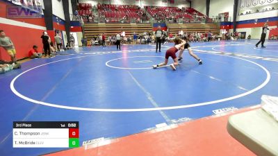 119 lbs 3rd Place - Champ Thompson, Jenks Middle School Boys vs Trysten McBride, Cleveland