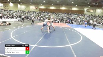 215 lbs Quarterfinal - Kaden Dingee, Gold Rush Wrestling vs Emiliono De La Torre, Sparks Wrestling