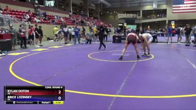 132 lbs Cons. Round 6 - Kylan Ooton, OK vs Brice Lozinsky, OK