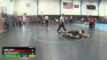 138 lbs Round 5 (10 Team) - Brayden Segura, Cheyenne East JV vs Cody Croft, Berthoud