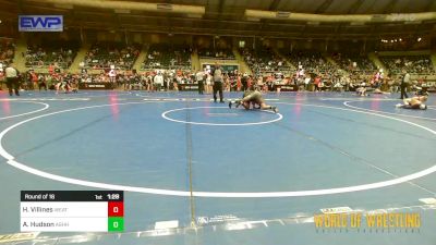 105 lbs Round Of 16 - Hunter Villines, Weatherford Youth Wrestling vs Ayden Hudson, Ashland