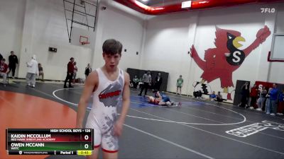 126 lbs Cons. Round 4 - Kaidin McCollum, Red Hawk Wrestling Academy vs Owen McCann, WRTC