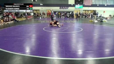 100 lbs Semifinal - Brooke Walrath, Linn-Mar vs Elizabeth Burns, Prairie, Cedar Rapids