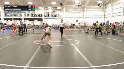 87 lbs Rr Rnd 5 - Isabella Dyer, Rutland vs Katalina Selearis, Amity