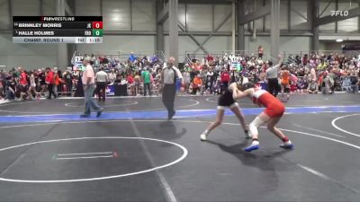 110 lbs Champ. Round 1 - Halle Holmes, Frontenac vs Brinnley Morris, Jr. Kaws