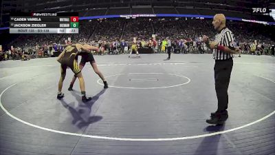 D3-138 lbs Cons. Round 1 - Caden Varela, Whitehall vs Jackson Ziegler, Ogemaw Heights HS