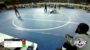 112 lbs Consi Of 16 #1 - Brynton Handshy, Standfast vs Jake Hart, Cowboy Wrestling Club