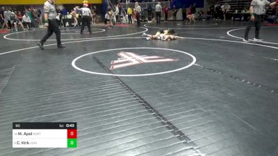 90 lbs Quarterfinal - Mack Apel, North Allegheny vs Carson Kirk, Juniata