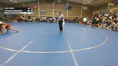 174 lbs Champ. Round 1 - Nicholas Hernandez, Menlo vs Gary Smith, Arizona Christian University