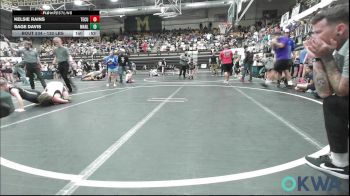 130 lbs Rr Rnd 2 - Kelsie Rains, Tecumseh Youth Wrestling vs Sage Davis, Marlow Outlaws