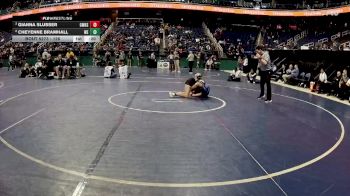 126 lbs Cons. Round 3 - Gianna Slusser, Garner Magnet High School vs Cheyenne Bramhall, West Stanly