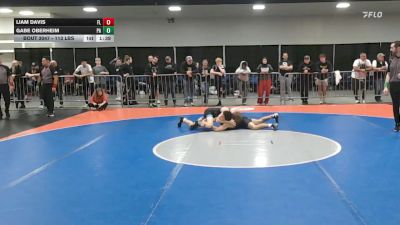 113 lbs Round Of 128 - Liam Davis, FL vs Gabe Oberheim, PA