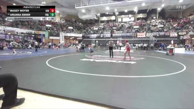 105 lbs Quarterfinal - Maggy Moyer, Caney Valley Hs vs Arianna Ebner, Phillipsburg HS