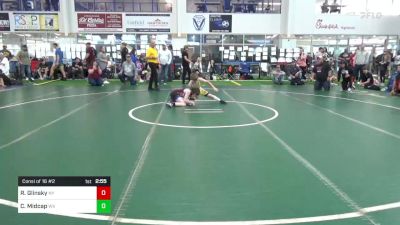 J-85 Mats 13-16 11:15am lbs Consi Of 16 #2 - Raymond Glinsky, NY vs Cody Midcap, WV