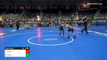110 lbs Semifinal - Drake Blasi, Maize WC vs Aiden Chur, UTB Wrestling