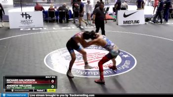 138 lbs Cons. Round 6 - Andrew Williams, Beat The Streets - Los Angeles vs Richard Halvorson, Swamp Monsters Wrestling Club