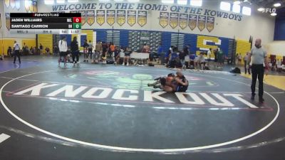 120 lbs Round 3 (8 Team) - Jaden Williams, Wellington vs Santiago Carrion, Black Hive